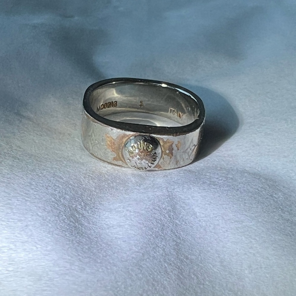 Louis Vuitton LV Monogram Berg Nanogram Ring Size S
